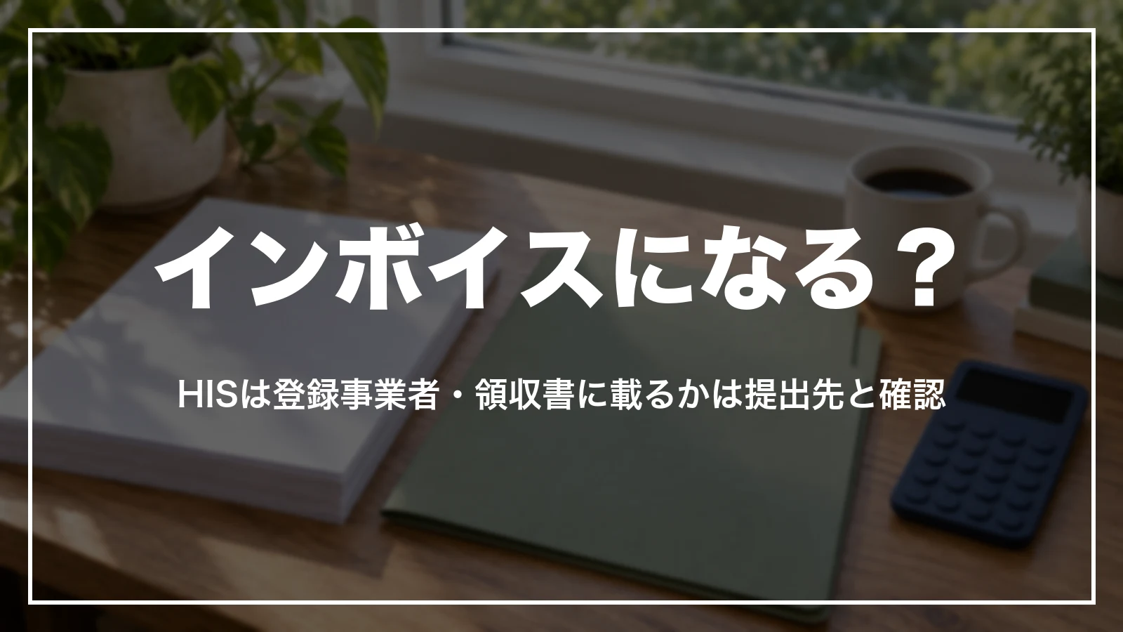 HISの領収書はインボイスになる?HISは登録事業者。領収書に載るかは提出先と確認