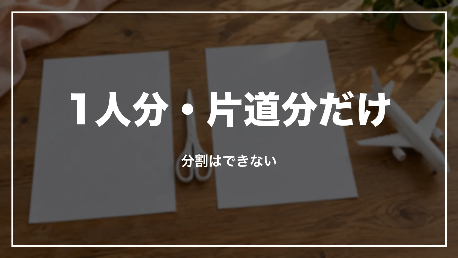 ピーチの領収書を1人分・片道分だけ。分割はできない