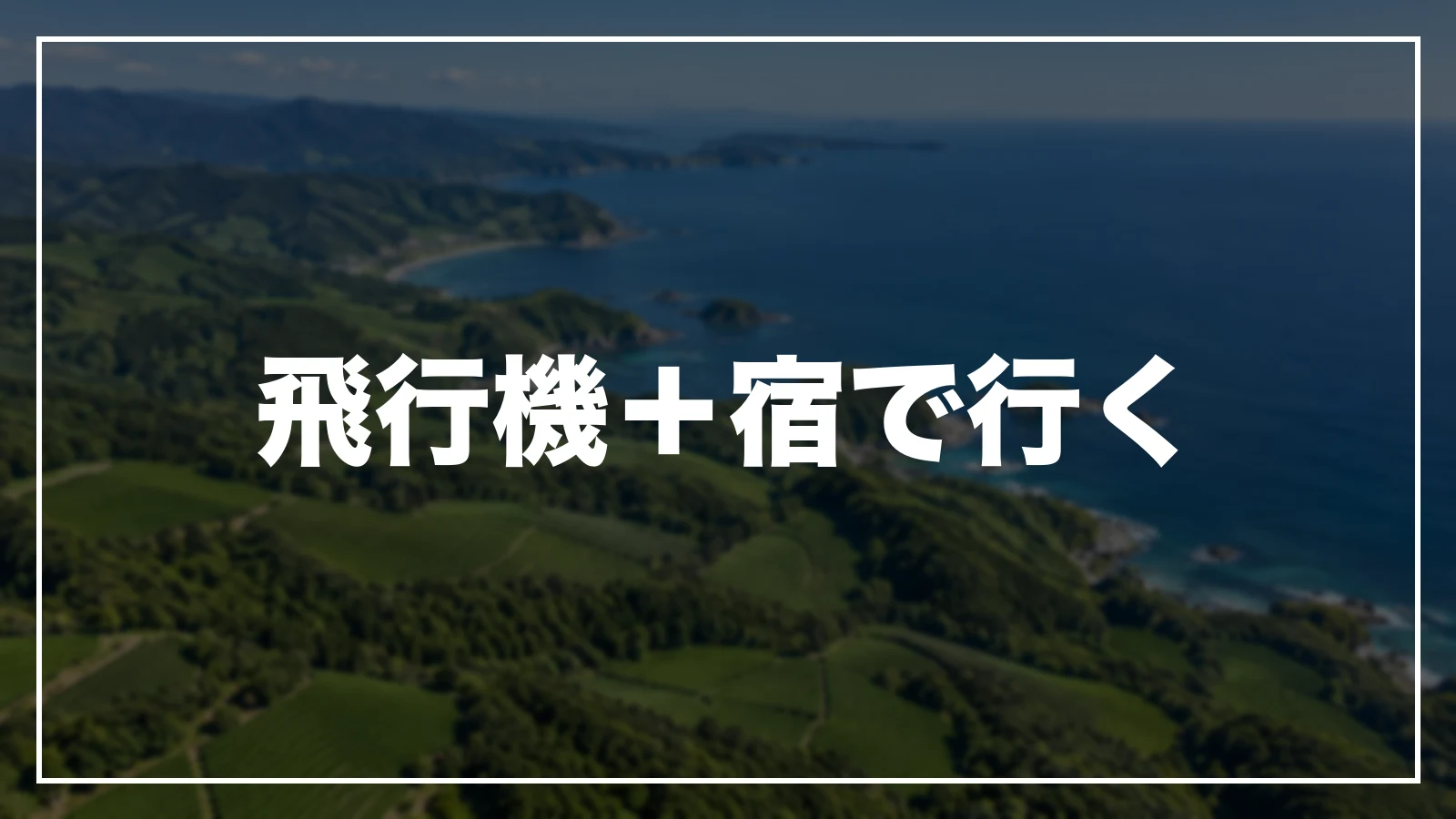 飛行機+宿で行く