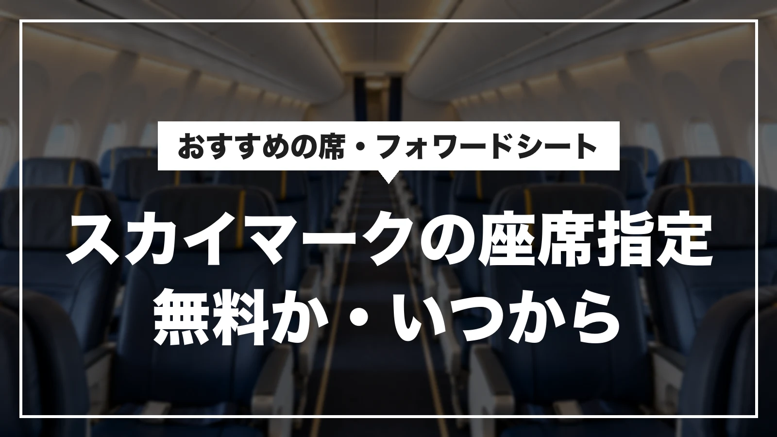 スカイマーク座席指定